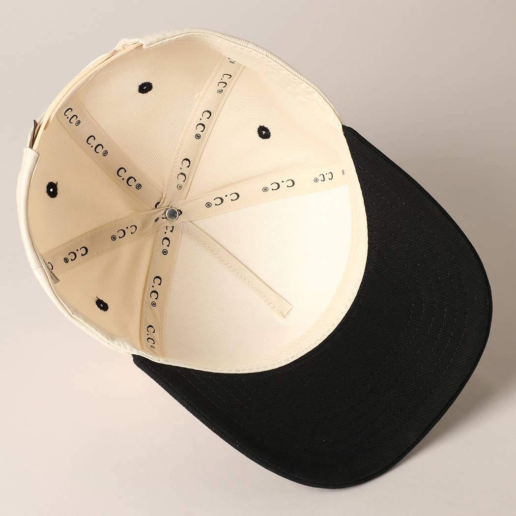 Plain Two-Tone Canvas Cotton Trucker Hat