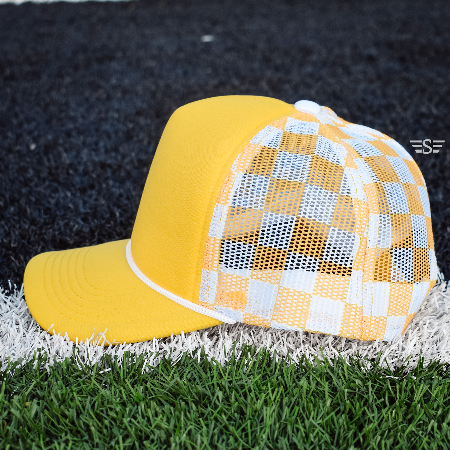 Checkered Mesh Back Cap
